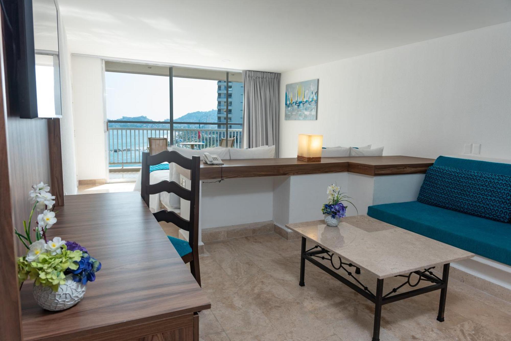 Ritz Acapulco All Inclusive Exteriör bild A typical room at the hotel